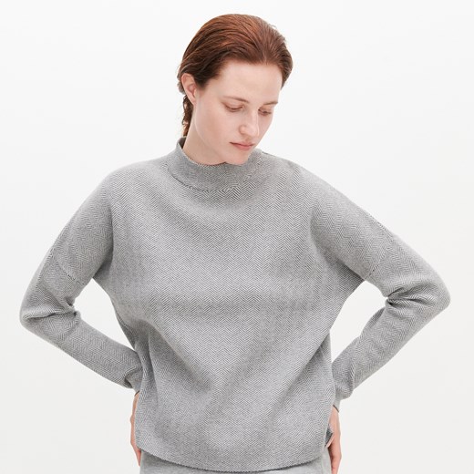 Reserved - Sweter w jodełkę - Wielobarwny Reserved M okazja Reserved