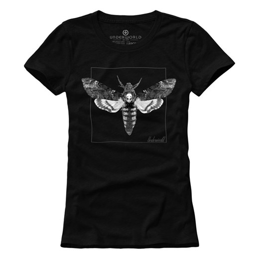T-shirt damski UNDERWORLD Night Butterfly czarny Underworld L okazyjna cena morillo