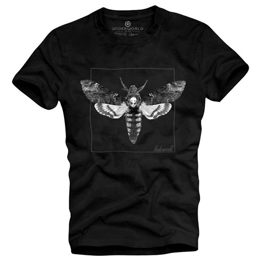 T-shirt męski UNDERWORLD Night Butterfly czarny ze sklepu morillo w kategorii T-shirty męskie - zdjęcie 109287040