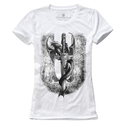 T-shirt damski UNDERWORLD Dragon biały Underworld S okazja morillo