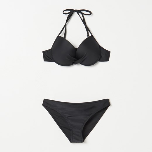 Sinsay - Strój kąpielowy dwuczęściowy - Czarny Sinsay M Sinsay