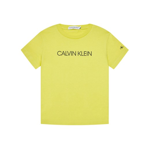 Calvin Klein Jeans T-Shirt Institutional IB0IB00347 Zielony Regular Fit 14Y MODIVO