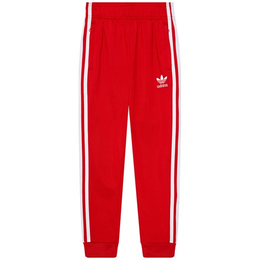 Spodnie chłopięce czerwone Adidas wiosenne 