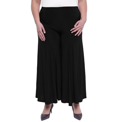 Czarne spódnico-spodnie 60 Modne Duże Rozmiary