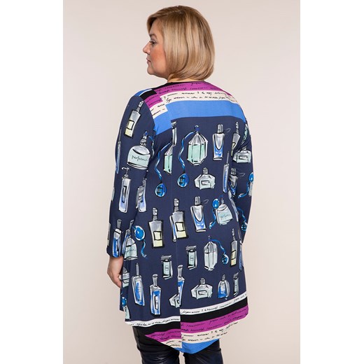 Asymetryczna tunika buduar paryżanki 50 Modne Duże Rozmiary
