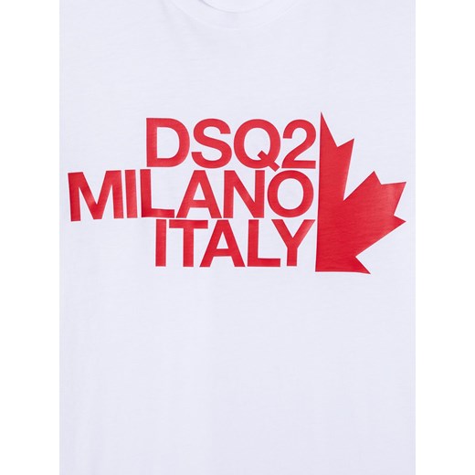 Bluzka dziewczęca Dsquared2 z krótkimi rękawami