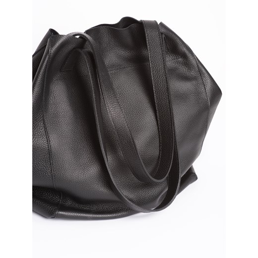 Czarna shopper bag Look Made With Love matowa 