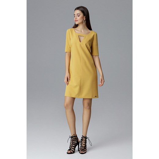Figl Woman's Dress M634 Mustard Figl M Factcool