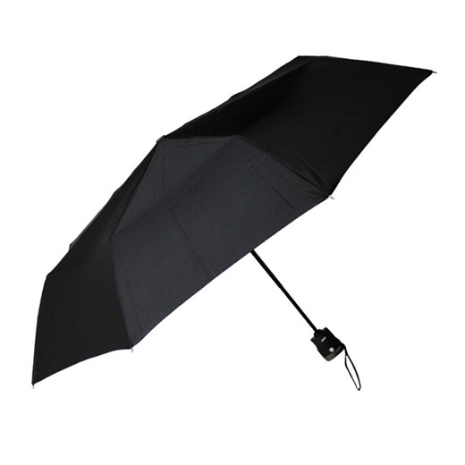 Czarny męski parasol przeciwdeszczowy z latarką Willsoor