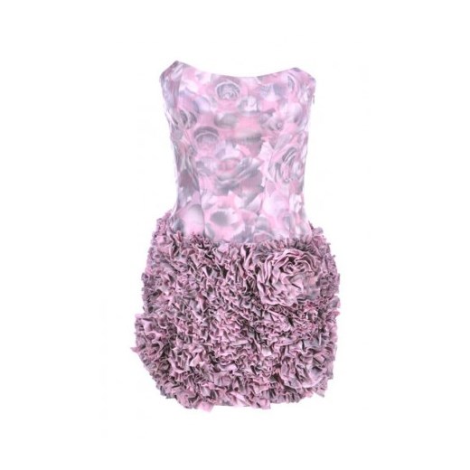 Stabo sukienka różowo-szara n-fashion-pl fioletowy Biustonosze