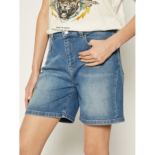 Trussardi Szorty jeansowe 56J00094 Granatowy Regular Fit Trussardi 26 okazja MODIVO
