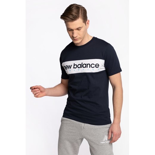 T-shirt męski New Balance z krótkimi rękawami czarny 