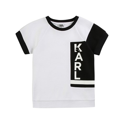 T-shirt chłopięce Karl Lagerfeld z bawełny na lato 