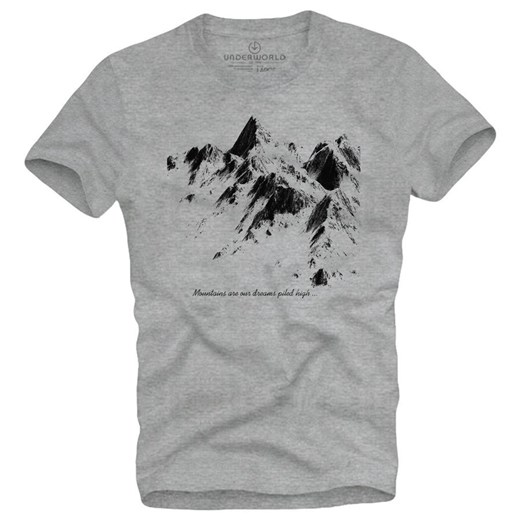 T-shirt męski UNDERWORLD Mountains ze sklepu morillo w kategorii T-shirty męskie - zdjęcie 109491542