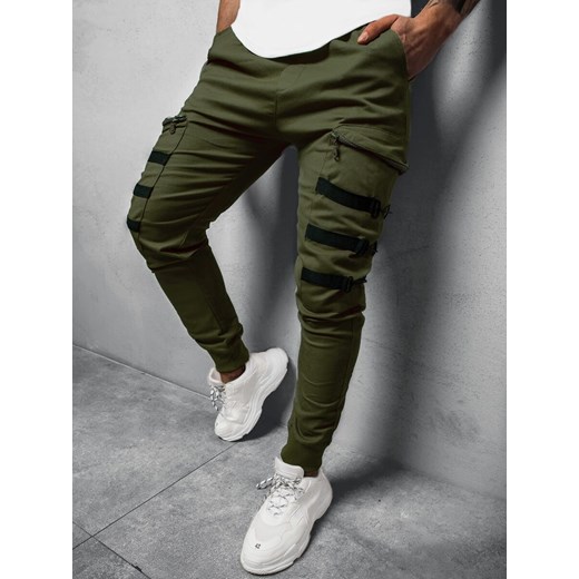 SPODNIE MĘSKIE CHINO JOGGERY KHAKI OZONEE G/11132 L promocyjna cena ozonee.pl