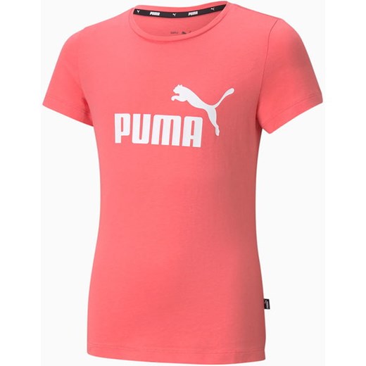 Koszulka dziewczęca Essentials Logo Tee Puma (pink) Puma 128cm SPORT-SHOP.pl