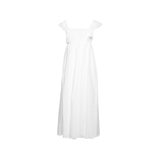 Sukienka biała Twinset w serek z krótkim rękawem 