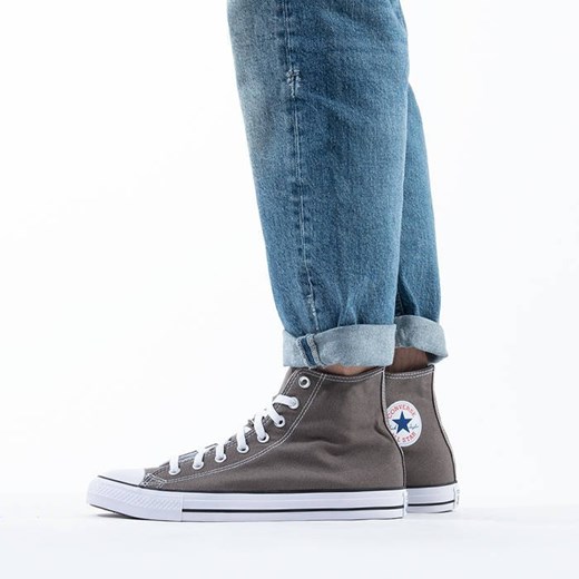 Trampki damskie Converse płaskie sznurowane szare 