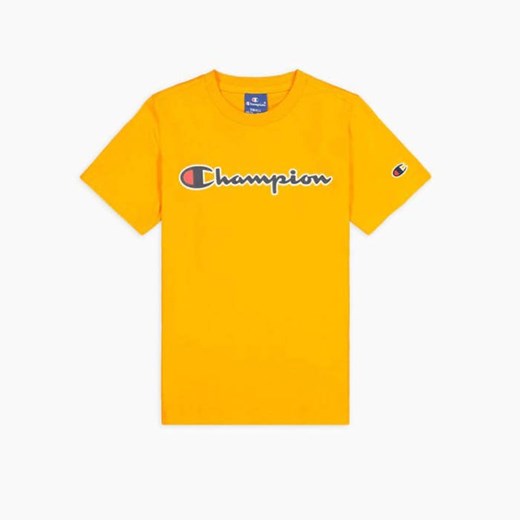 Żółty t-shirt chłopięce Champion 