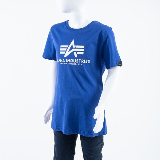 Niebieski t-shirt chłopięce Alpha Industries 