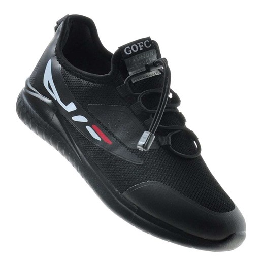 Wsuwane męskie buty sportowe GOFC Czarne /D5-3 8045 S417/ Pantofelek24 43 pantofelek24.pl