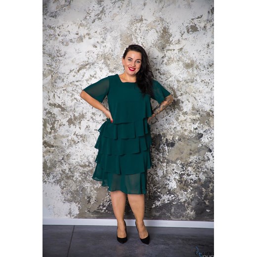 Zielona Sukienka ORINA Plus Size 48 TONO