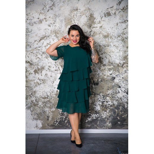 Zielona Sukienka ORINA Plus Size 50 TONO