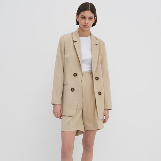 House - Marynarka o prostym kroju - Beżowy House XS House