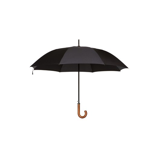 Parasol Duży Czarny z Drewnianą Rączką ze sklepu Lancerto S.A. w kategorii Parasole - zdjęcie 109770030