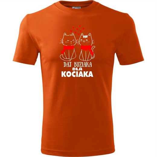 T-shirt męski wielokolorowy TopKoszulki.pl z napisem 
