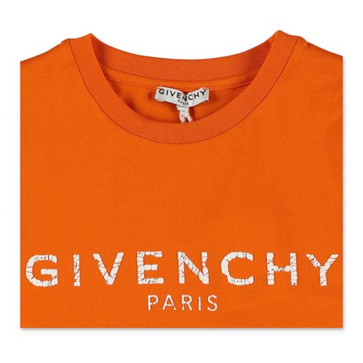 T-shirt chłopięce Givenchy z krótkim rękawem z napisami 