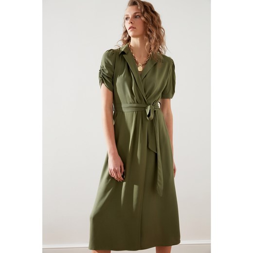 Trendyol Green Belt Dress Trendyol 42 Factcool
