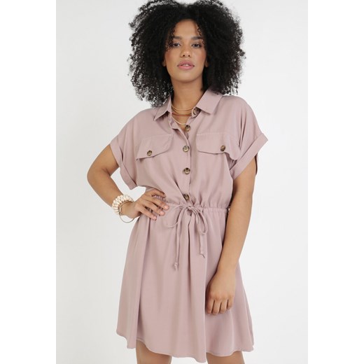Różowa Sukienka Priaphelous ze sklepu Born2be Odzież w kategorii Sukienki - zdjęcie 109980293