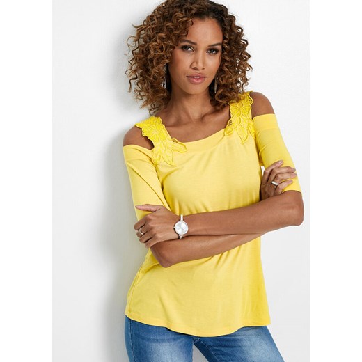 Żółta bluzka damska Bonprix 