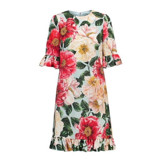Kleid mit Blumenprint und Rüschen-Details Dolce & Gabbana M - 44 IT showroom.pl
