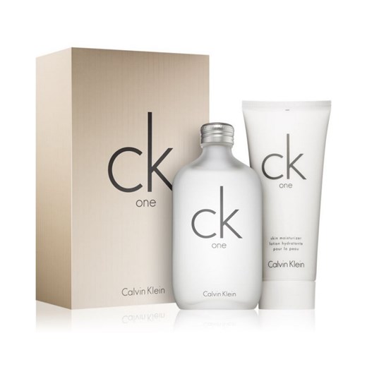 Calvin Klein, CK One, zestaw, woda toaletowa, spray, 200 ml + balsam do ciała, 200 ml Calvin Klein promocja smyk