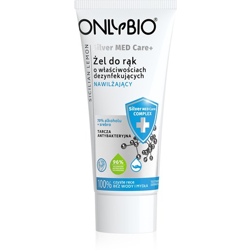 OnlyBio Med Care+ Żel myjący o właściwościach antybakteryjnych ze srebrem nawilżający 50ml Onlybio.life  OnlyBio.life