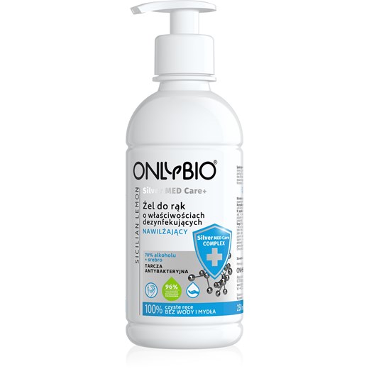 OnlyBio Med Care+ Żel myjący o właściwościach antybakteryjnych ze srebrem nawilżający 250ml Onlybio.life  OnlyBio.life
