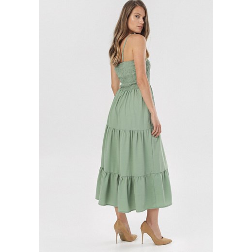 Zielona Sukienka Ariessyss XL okazyjna cena Born2be Odzież