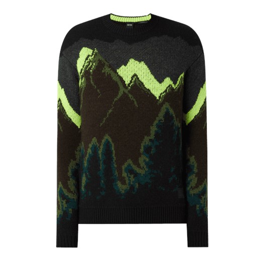 Sweter z tkanym wzorem model ‘Arconeon’ S okazja Peek&Cloppenburg 