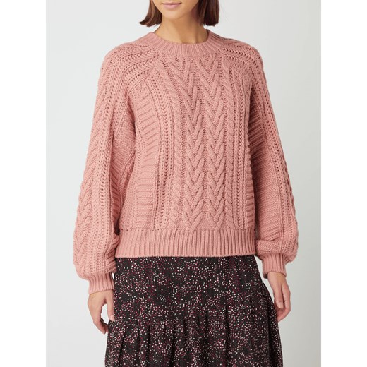 Sweter ze ściegiem warkoczowym Review XS okazja Peek&Cloppenburg