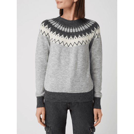 Sweter z norweskim wzorem z dodatkiem wełny model ‘Simone’ Vero Moda XS wyprzedaż Peek&Cloppenburg 