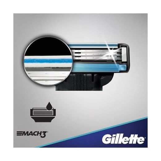 Gillette, wkłady ostrza do maszynki Mach3+, 5 szt. Gillette wyprzedaż smyk