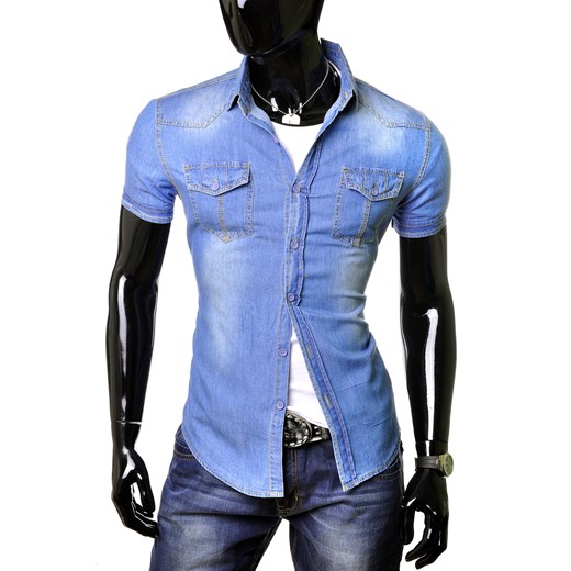 KOSZULA JEANSOWA (NEW MAX TL01) risardi niebieski jeans