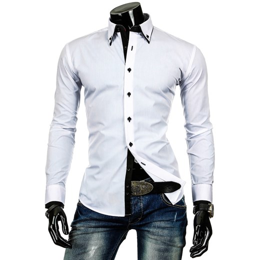 Koszula z długim rękawem (dx0247) - Biały dstreet bialy bawełniane
