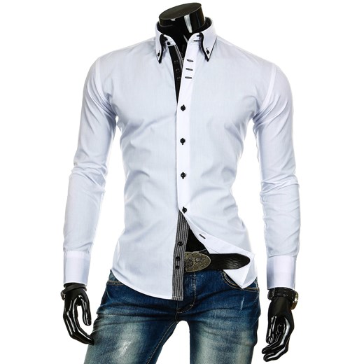Koszula z długim rękawem (dx0231) - Biały dstreet bialy bawełniane