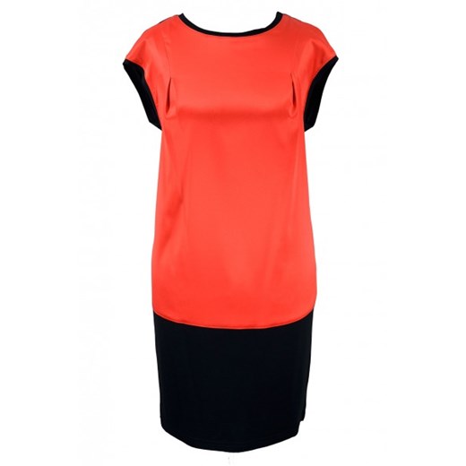 Sisel sukienka czerwono-czarna n-fashion-pl pomaranczowy Biustonosze
