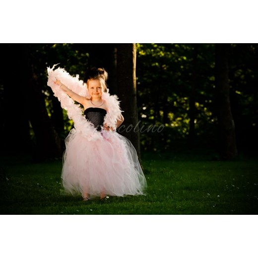 Sukienka tiulowa Różowa Dama piccolino-sklep-pl bezowy kwiatowy