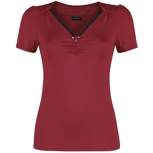 Vive Maria - Red Lilly Shirt - T-Shirt - czerwony L EMP