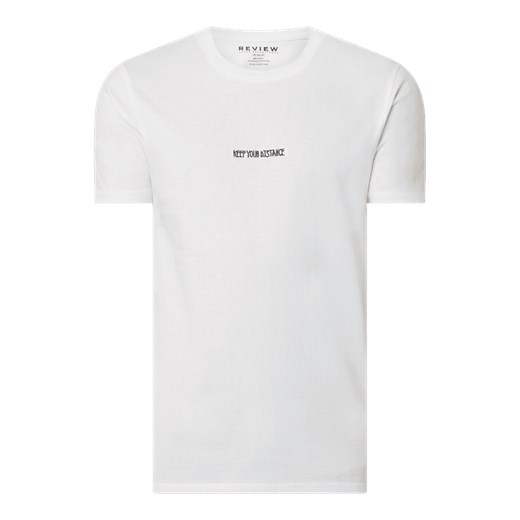 T-shirt z nadrukowanym napisem Review XL Peek&Cloppenburg 